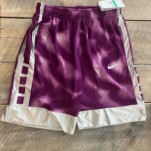 Nike Kids Purple and Silver Basketball Shorts Size XL Loose Fit